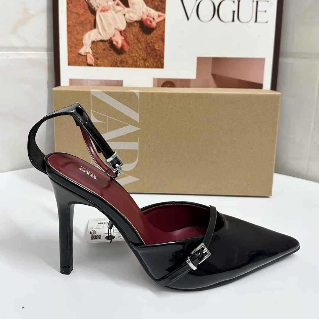 JHC-HB-027 | Pointed-Toe Stiletto Heel Dress Sandal angle 2