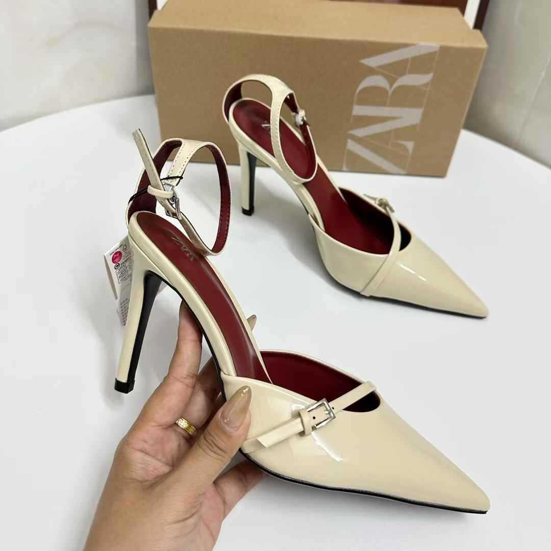 JHC-HB-027 | Pointed-Toe Stiletto Heel Dress Sandal angle 3