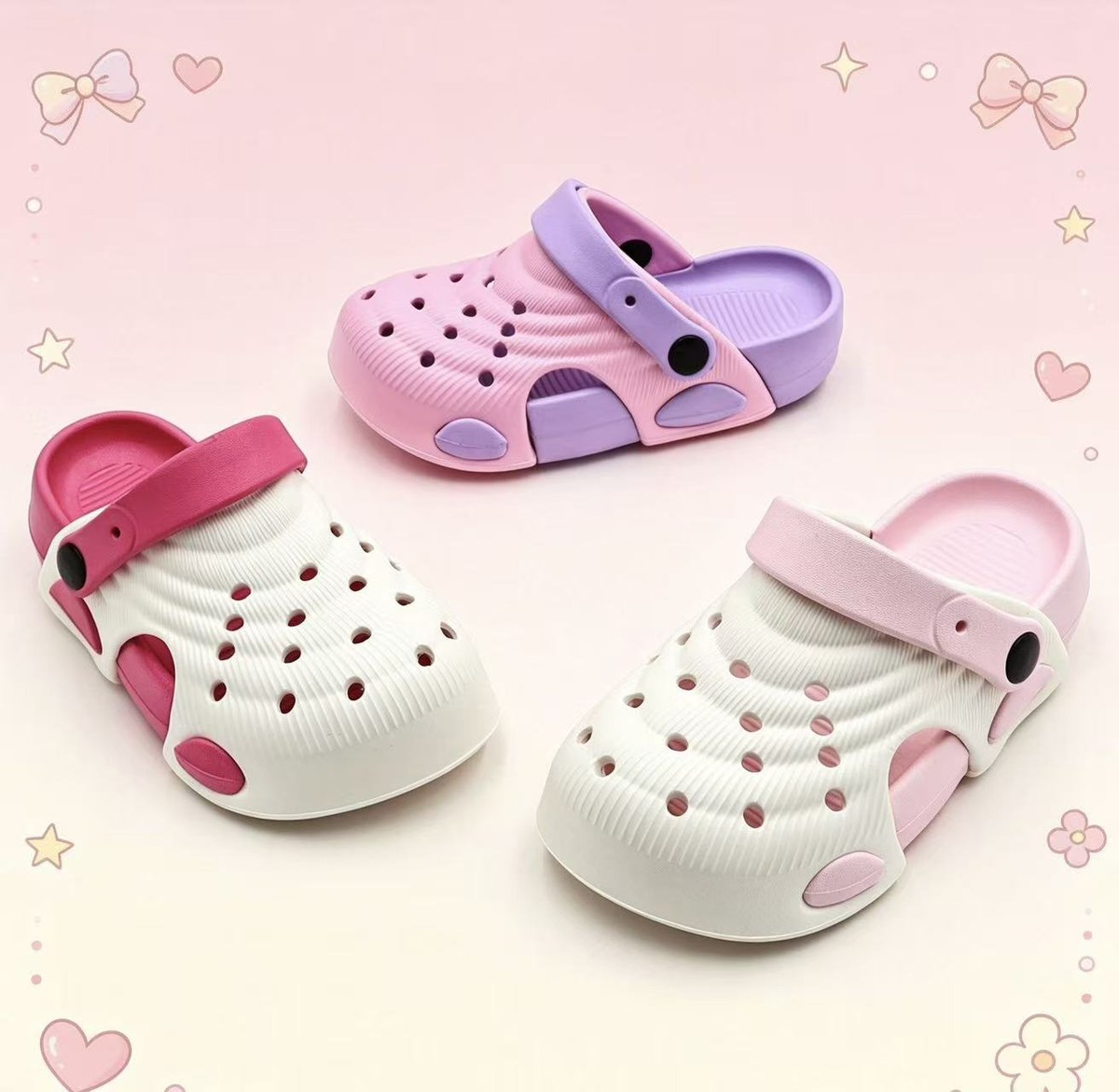 JHC-KIDS-005 | Colorblock Lightweight Kids Sport Slide (Kids Sizes) - Fujian Jinhongchang Sports Goods Co., Ltd.