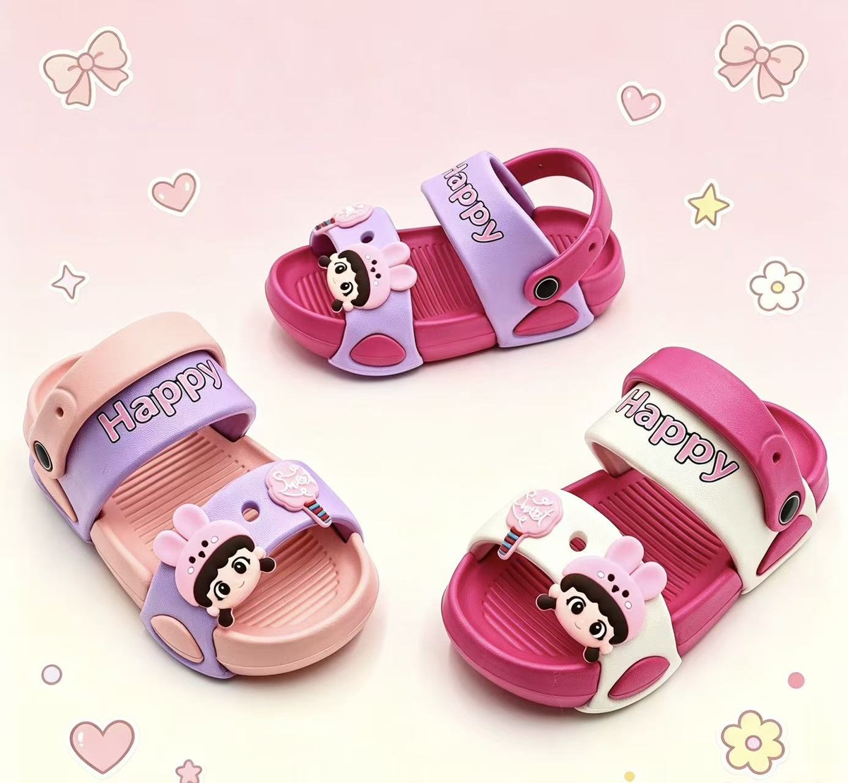 JHC-KIDS-006 | Pivoting Strap Anti-Slip Kids Foam Sandal (Kids Sizes) - Fujian Jinhongchang Sports Goods Co., Ltd.