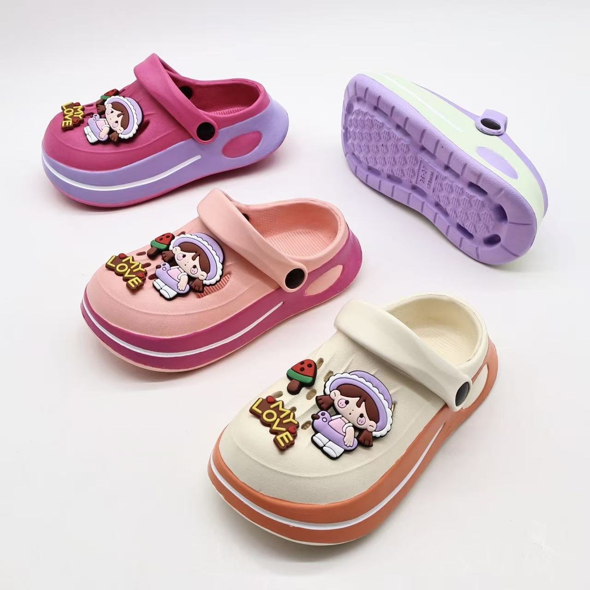 JHC-KIDS-073 | Cute Cartoon 3D Charm Kids EVA Clog (Kids Sizes) - Fujian Jinhongchang Sports Goods Co., Ltd.