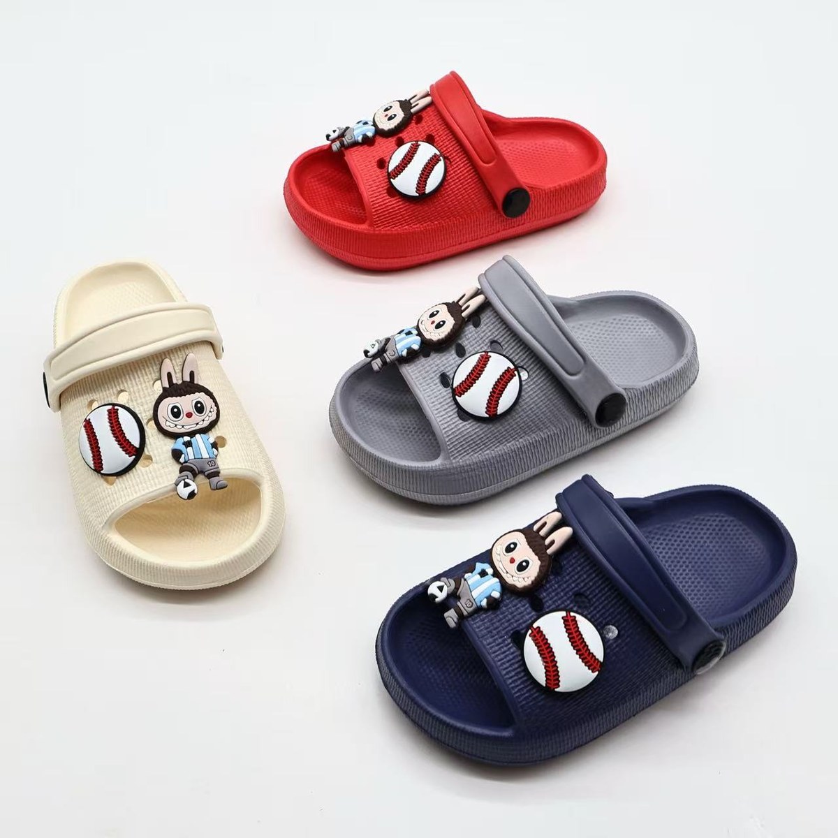 JHC-KIDS-087 | Indoor Outdoor Non-Slip Kids Cloud Slipper (Kids Sizes) - Fujian Jinhongchang Sports Goods Co., Ltd.