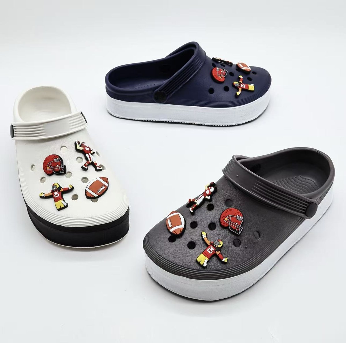 JHC-KIDS-101 | Colorblock Lightweight Kids Sport Slide (Kids Sizes) - Fujian Jinhongchang Sports Goods Co., Ltd.