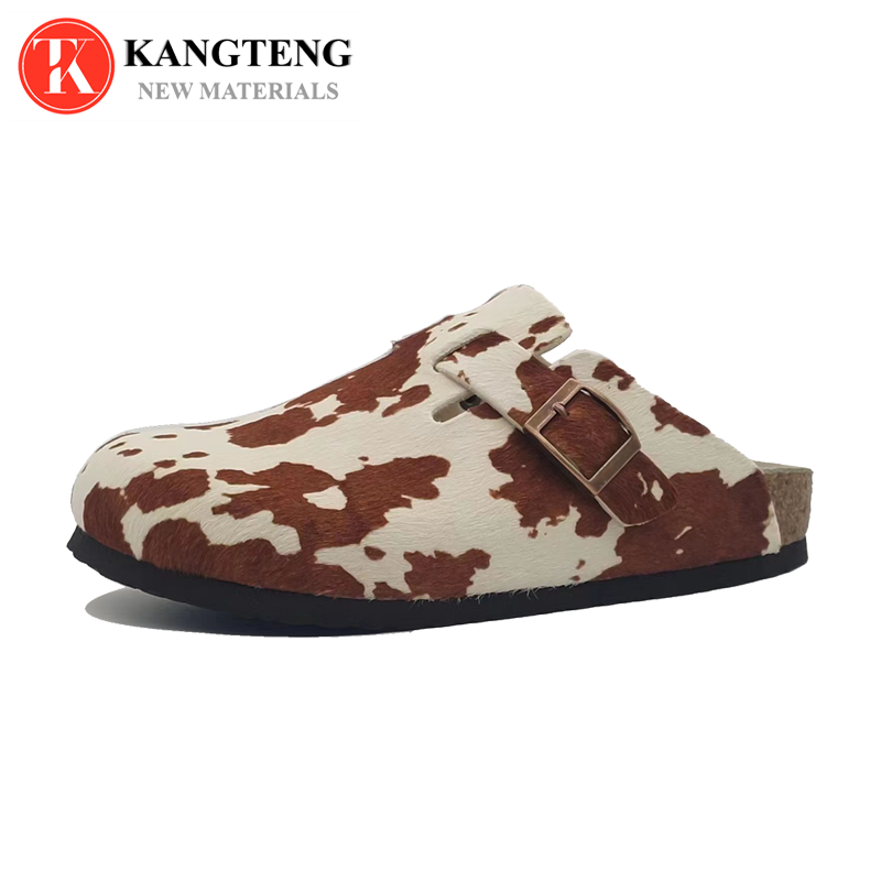Boston-Style Suede & Natural Cork Footbed Closed-Toe Clog - Fujian Jinhongchang Sports Goods Co., Ltd.