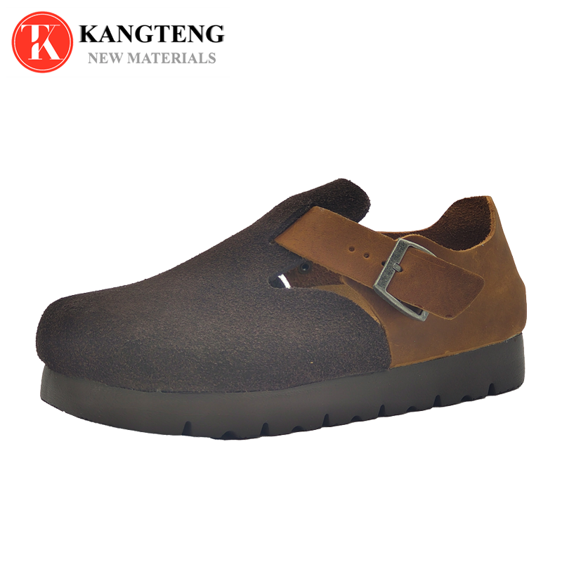 Boston-Style Suede & Natural Cork Footbed Closed-Toe Clog - Fujian Jinhongchang Sports Goods Co., Ltd.