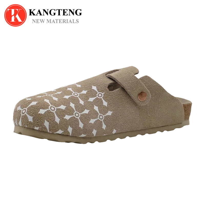 Boston-Style Suede & Natural Cork Footbed Closed-Toe Clog - Fujian Jinhongchang Sports Goods Co., Ltd.