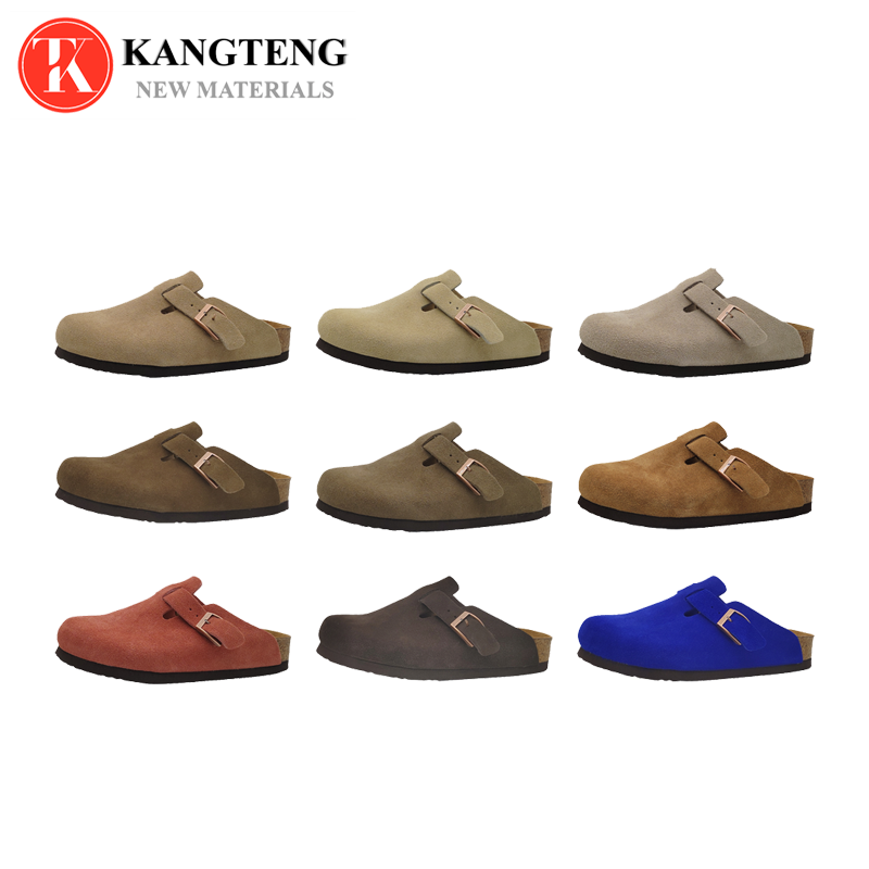 Boston-Style Suede & Natural Cork Footbed Closed-Toe Clog - Fujian Jinhongchang Sports Goods Co., Ltd.