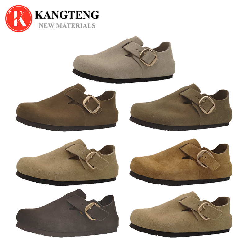Boston-Style Suede & Natural Cork Footbed Closed-Toe Clog - Fujian Jinhongchang Sports Goods Co., Ltd.