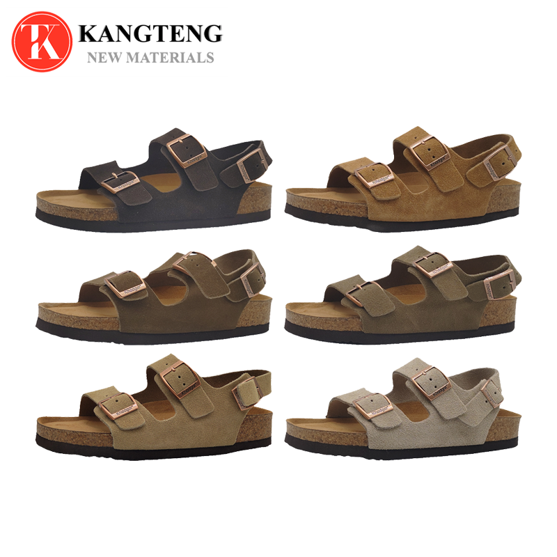 Boston-Style Suede & Natural Cork Footbed Closed-Toe Clog - Fujian Jinhongchang Sports Goods Co., Ltd.