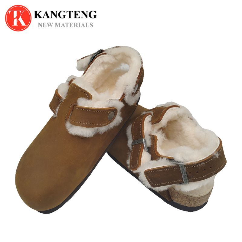 Boston-Style Suede & Natural Cork Footbed Closed-Toe Clog - Fujian Jinhongchang Sports Goods Co., Ltd.
