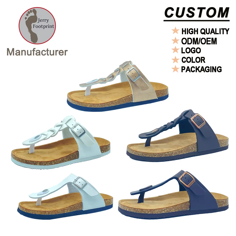 JHC-WF16 | PVC Cork Fusion Thong Sandals - Fujian Jinhongchang Sports Goods Co., Ltd.
